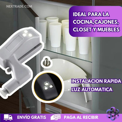 Automatic Led hinge🌟 ORDENA 2 RECIBE 4 🎁