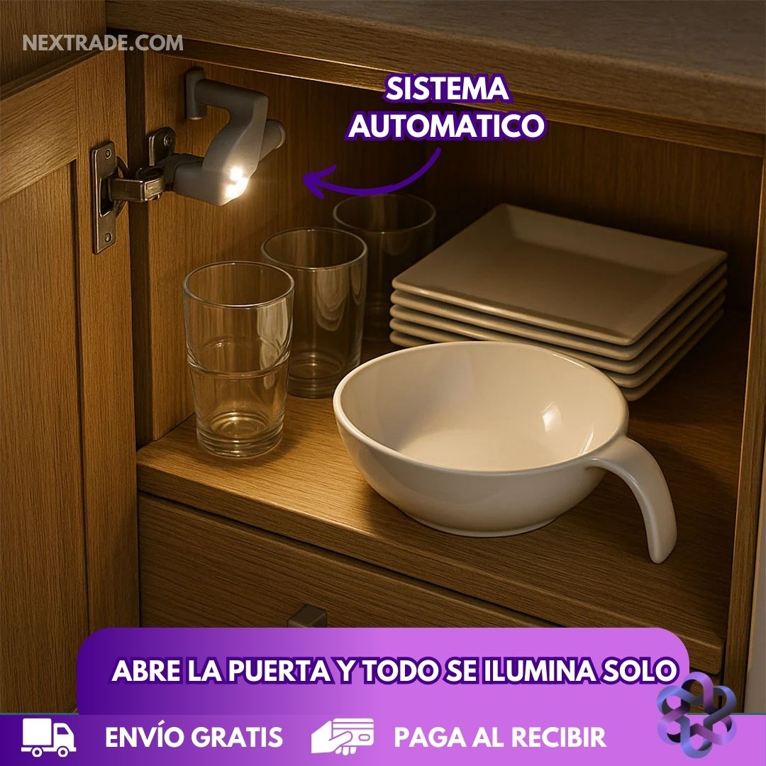 Automatic Led hinge🌟 ORDENA 2 RECIBE 4 🎁